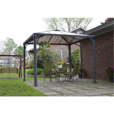 Palram Palram - Canopia HG9150 Palermo 3000 Gazebo - 10 x 10 ft. - Gray/Bronze HG9150